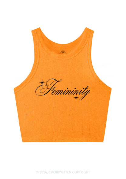 Femininity Pride Y2K Crop Tank Top Cherrykitten