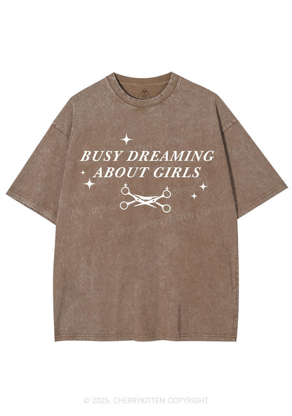 Busy Dreaming About Girls Pride Y2K Shirts Washed Tee Cherrykitten