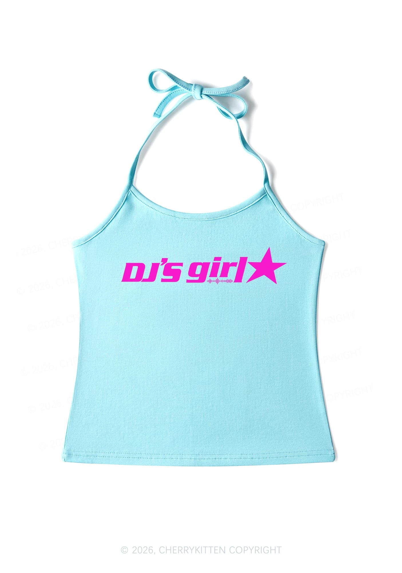 DJs Girl Y2K Halter Neck Cami Cherrykitten