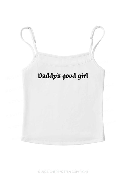 Daddys Good Girl Y2K Spaghetti Strap Cami Cherrykitten
