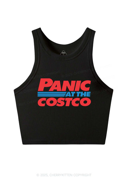 Panic Costco Y2K Crop Tank Top Cherrykitten