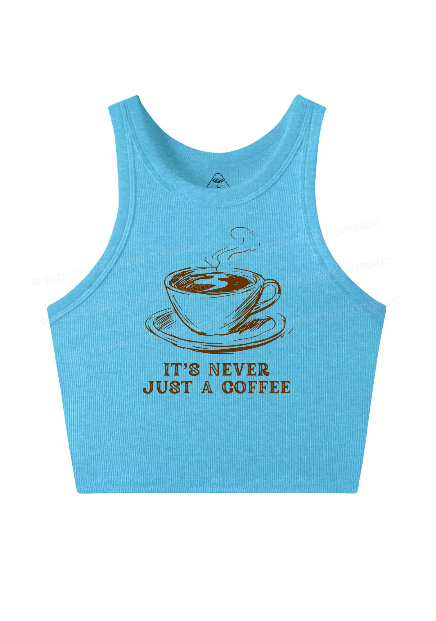 Its Never Just Coffee Pride Y2K Crop Tank Top Cherrykitten