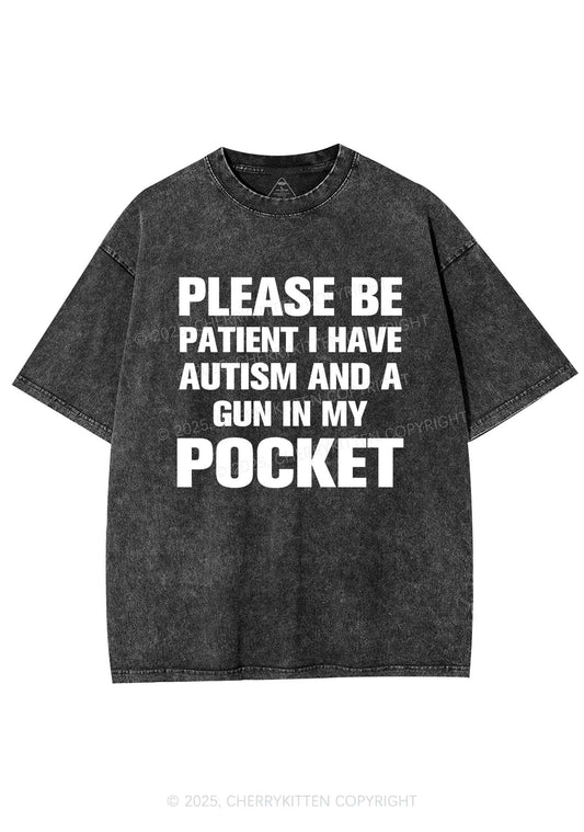 Please Be Patient Y2K Shirts Washed Tee Cherrykitten