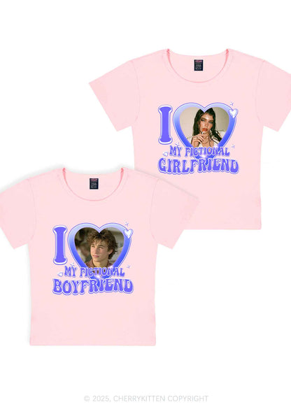 I Love My Fictional GF BF Y2K Valentine's Day Baby Tee Cherrykitten