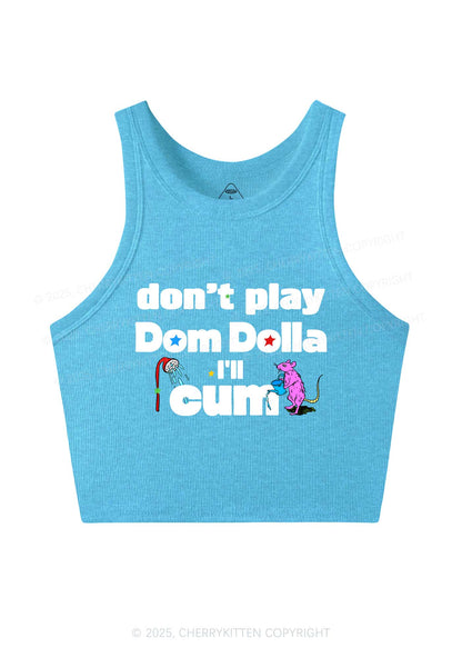 Do Not Play Dom Y2K Crop Tank Top Cherrykitten
