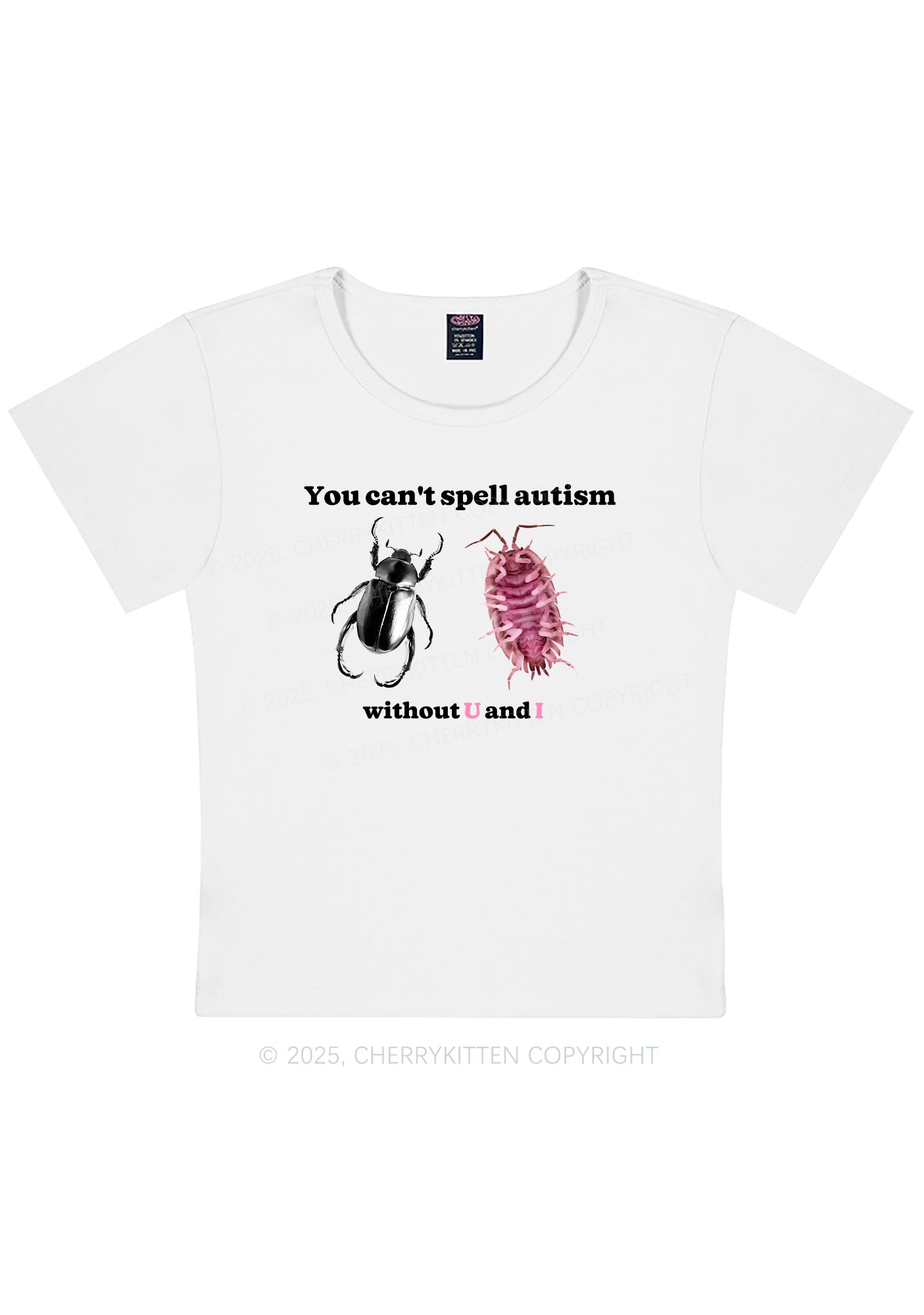 Autism Insect Y2K Baby Tee Cherrykitten