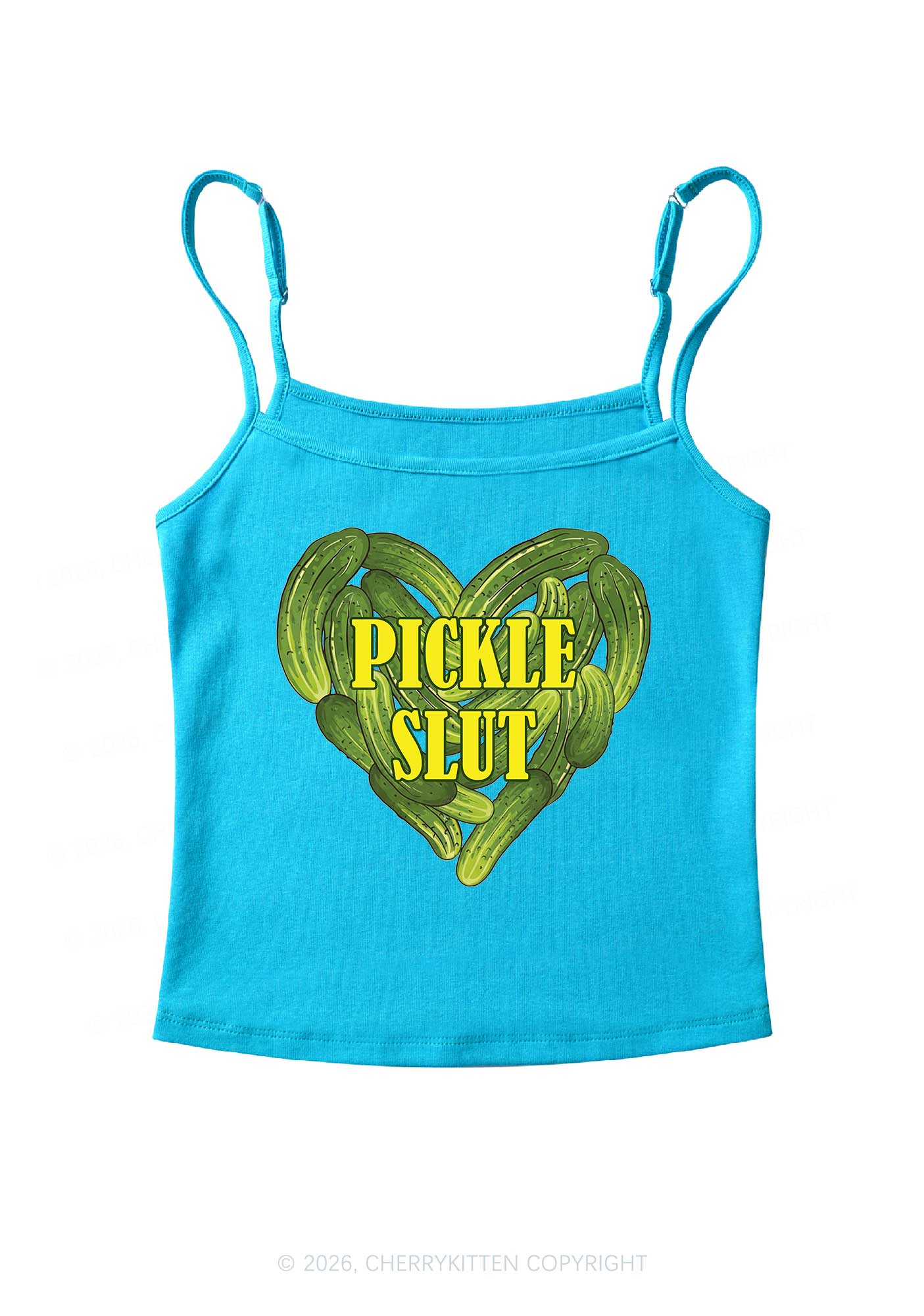 Pickle Slxt Valentine's Day Y2K Spaghetti Strap Cami Cherrykitten