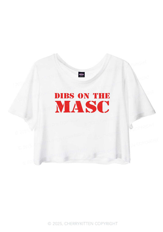Dibs On The Masc Pride Y2K Sheer Crop Tee Cherrykitten