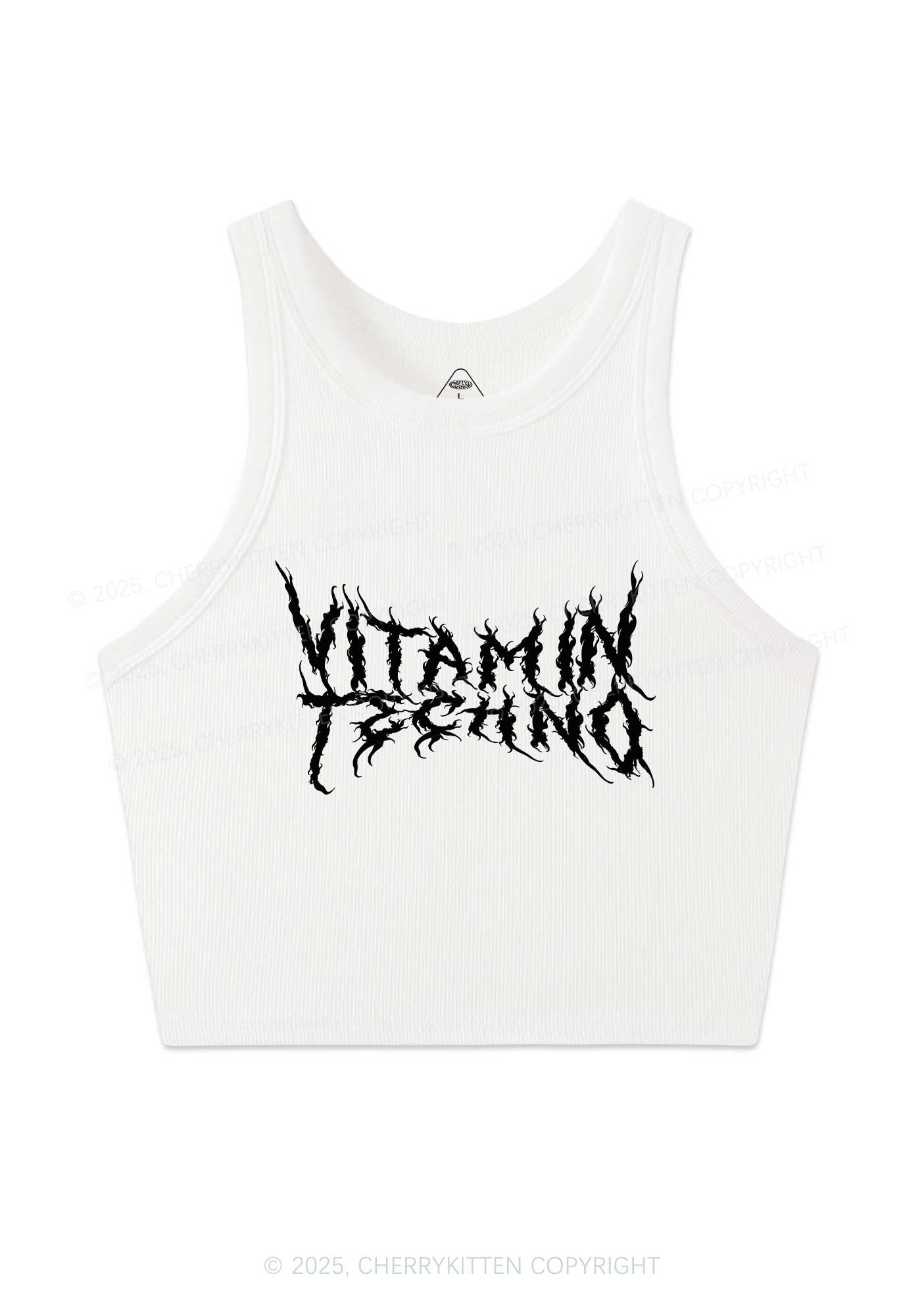 Vitamin Techno Y2K Crop Tank Top Cherrykitten