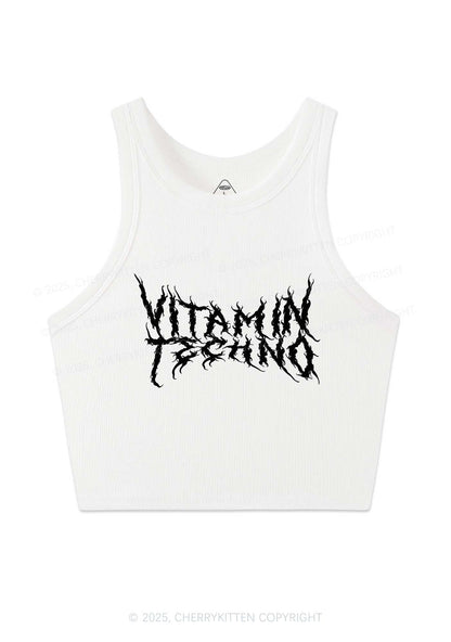 Vitamin Techno Y2K Crop Tank Top Cherrykitten