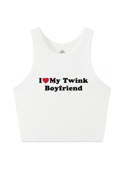 I Love My Twink BF Pride Y2K Crop Tank Top Cherrykitten
