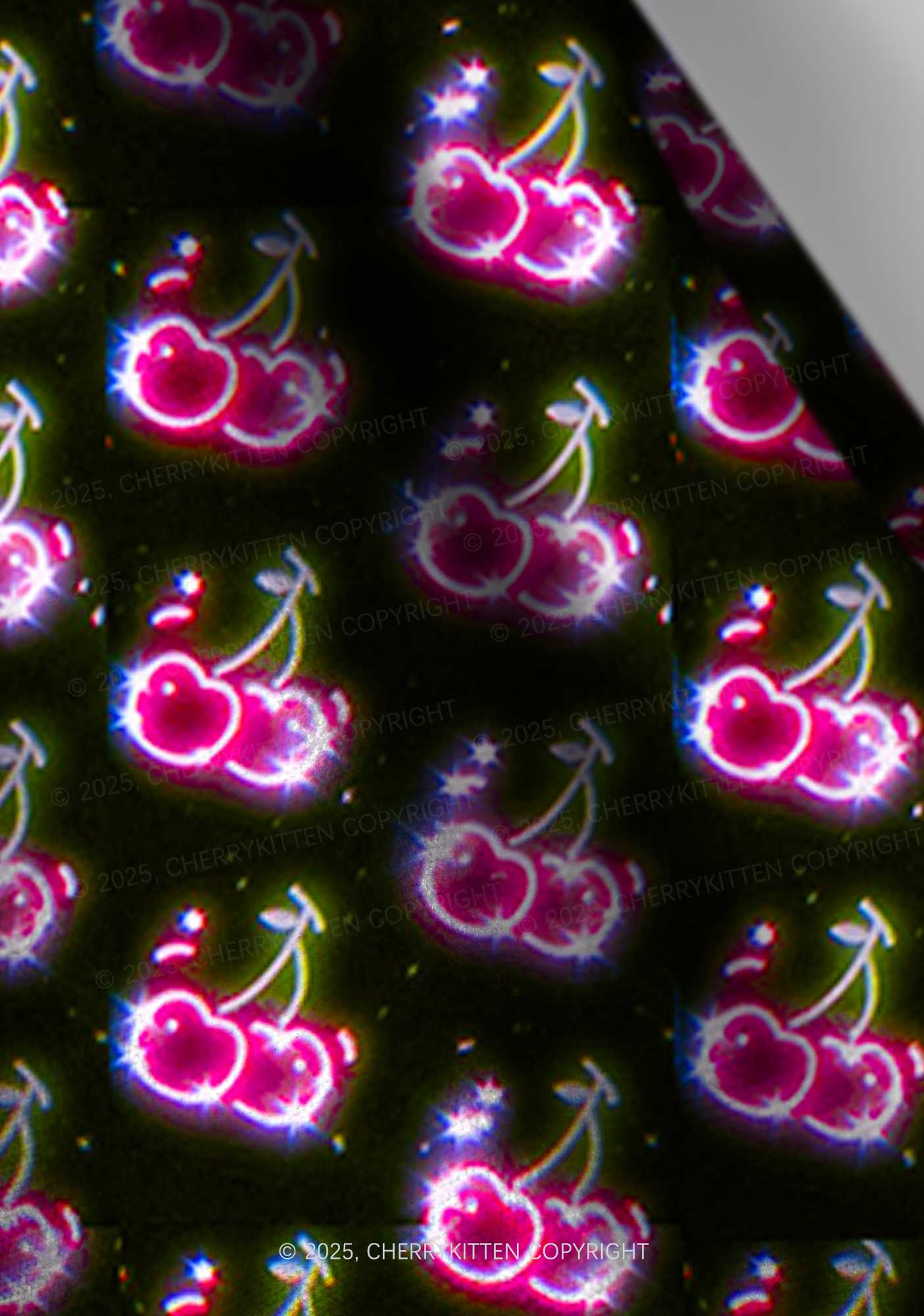 Glowing Cherry Dream Valentine's Day Y2K Print Headband Cherrykitten