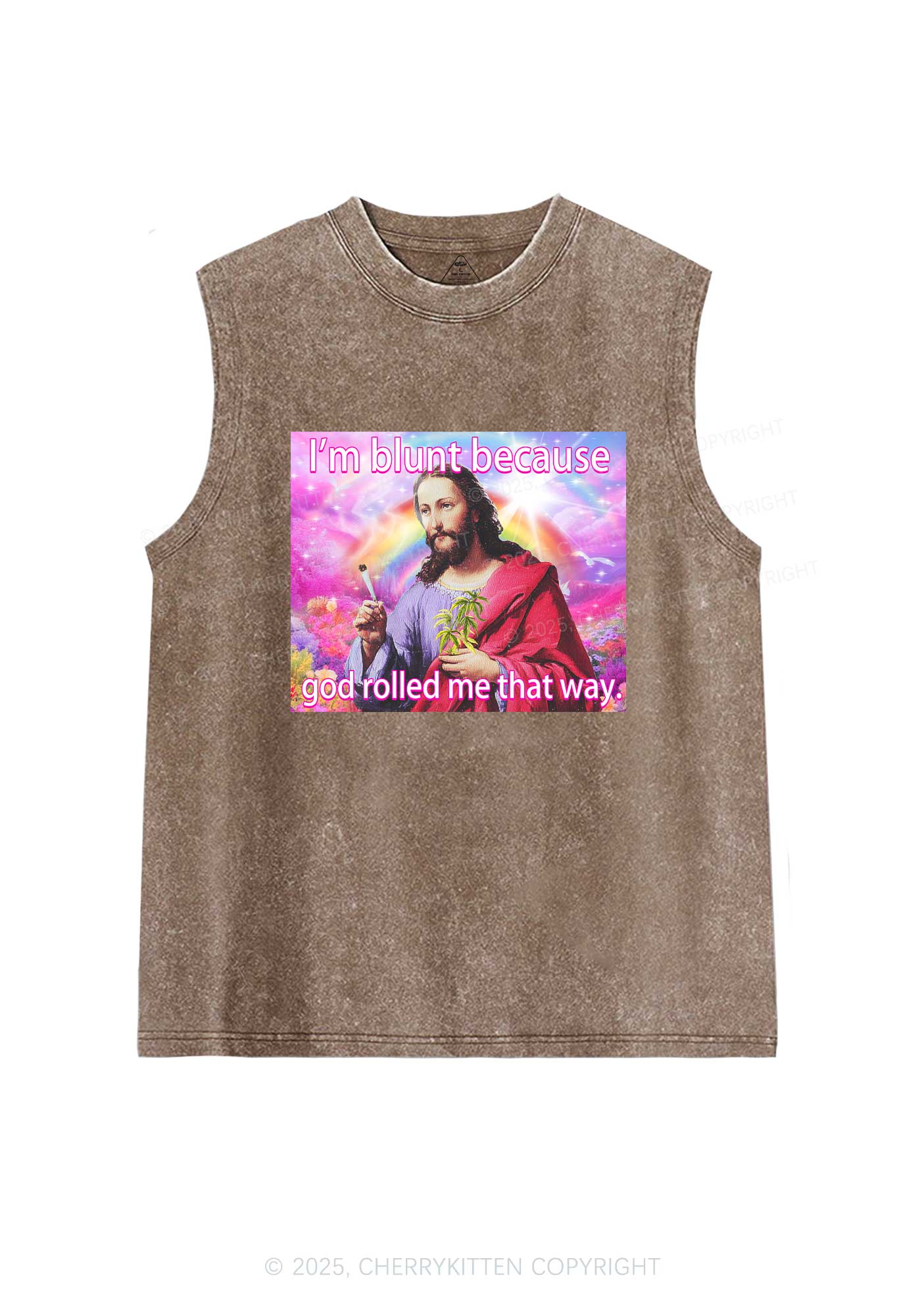 Im Blunt Y2K Washed Muscle Tank Cherrykitten