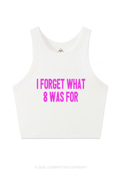 I Forget What Eight Was For Pride Y2K Crop Tank Top Cherrykitten