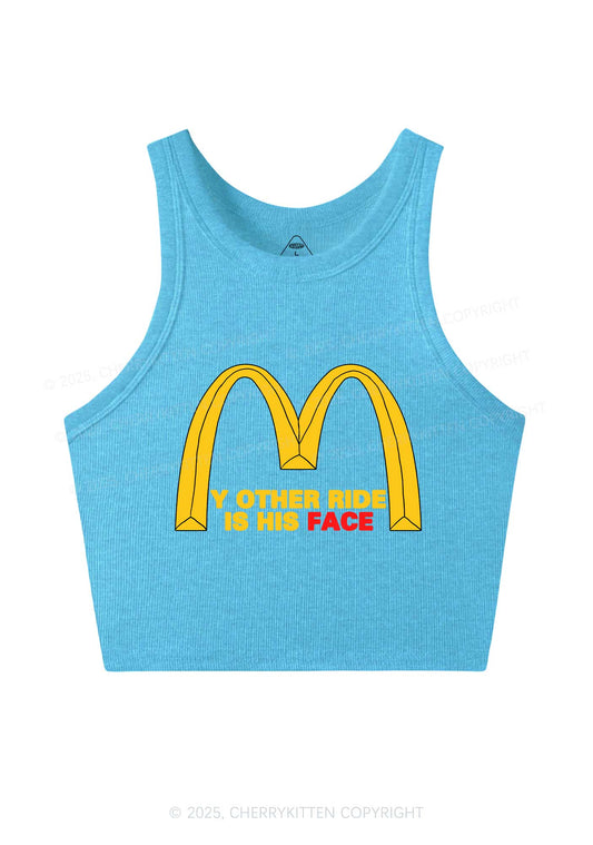 Ride His Face Y2K Crop Tank Top Cherrykitten