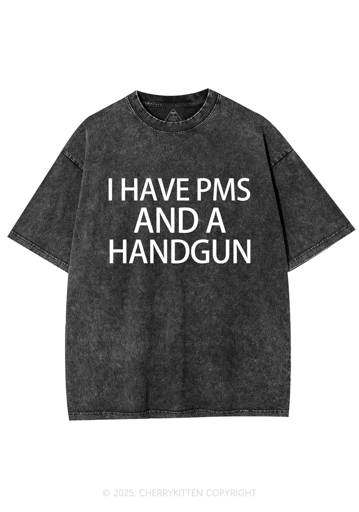 I Have Pms Y2K Shirts Washed Tee Cherrykitten