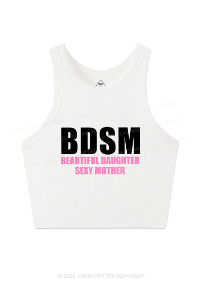 BDSM Daughter Mother Y2K Crop Tank Top Cherrykitten