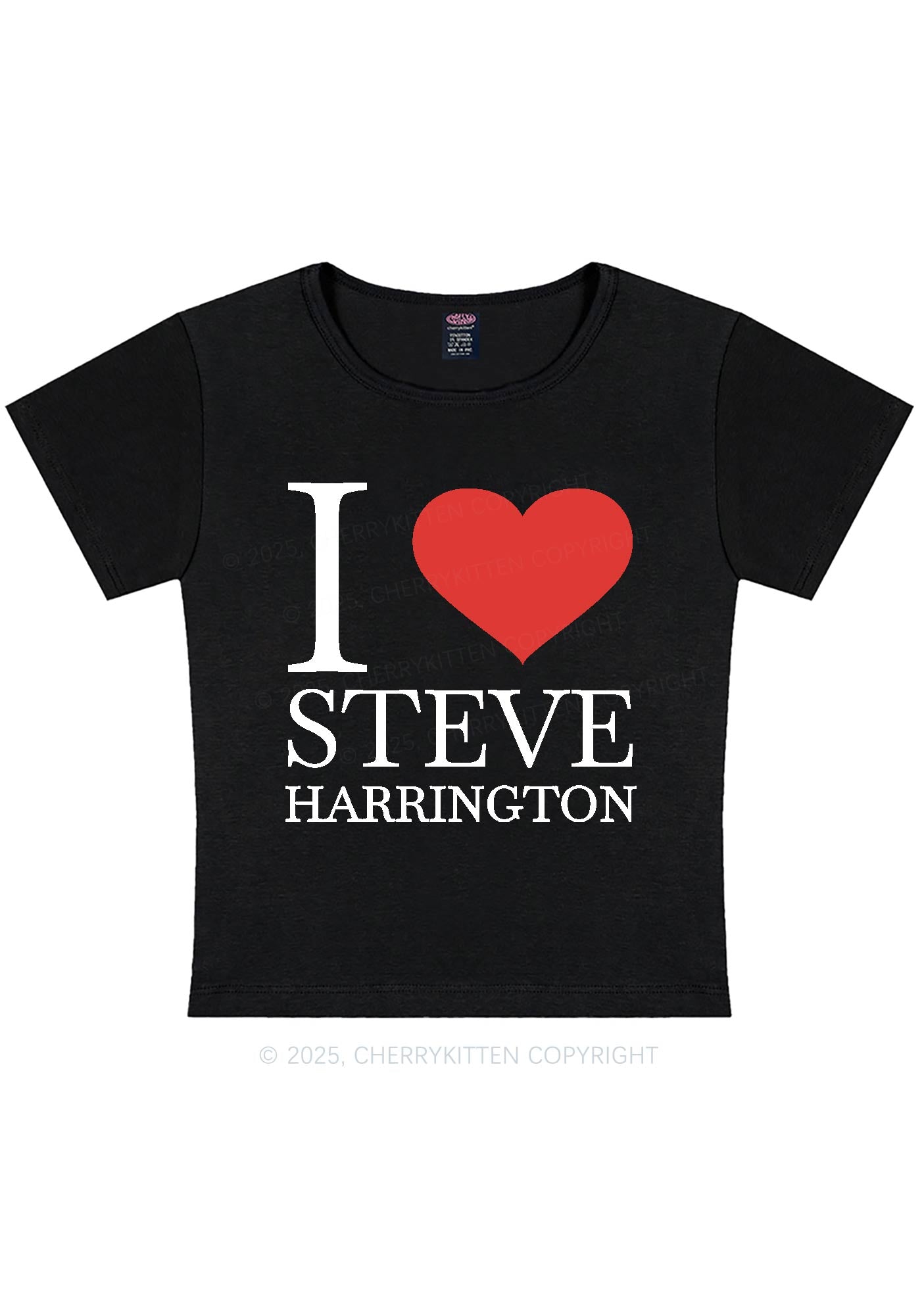 I Love SH Y2K Baby Tee Cherrykitten