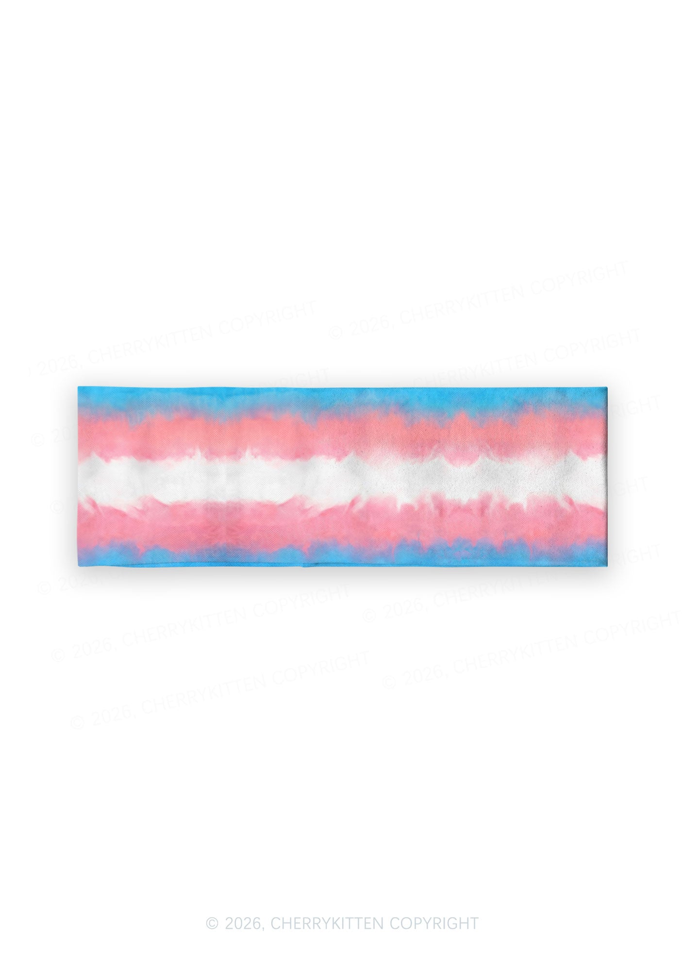 Transgender Flag Pride Y2K Print Headband Cherrykitten