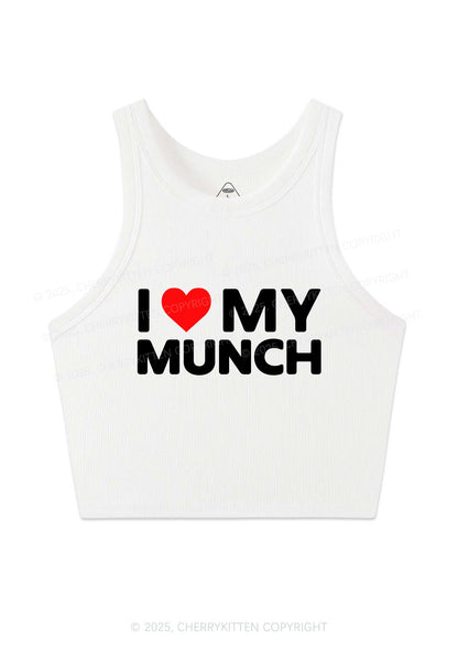 I Love My Munch Y2K Crop Tank Top Cherrykitten