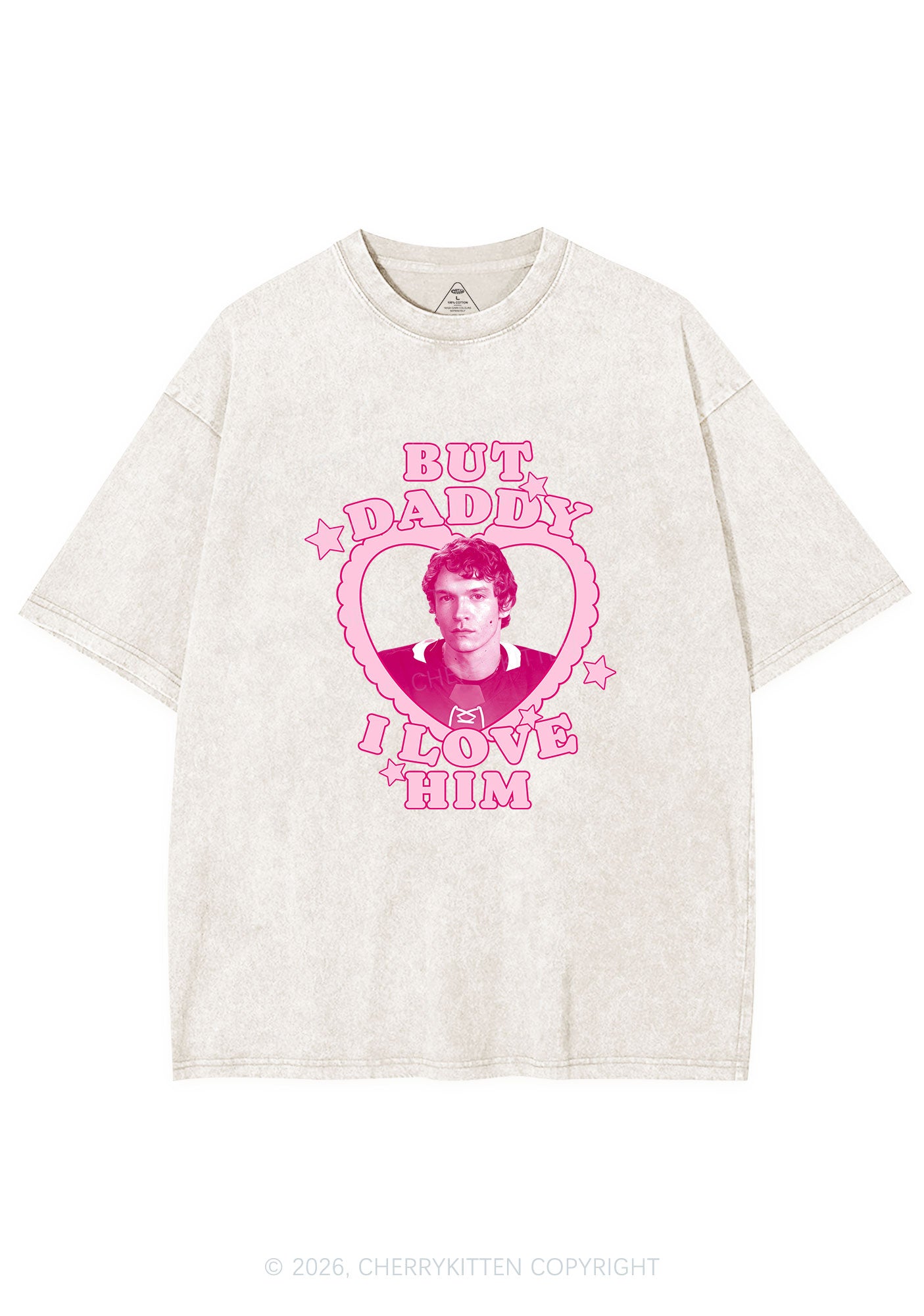 But Daddy I Love CS Y2K Shirts Washed Tee Cherrykitten