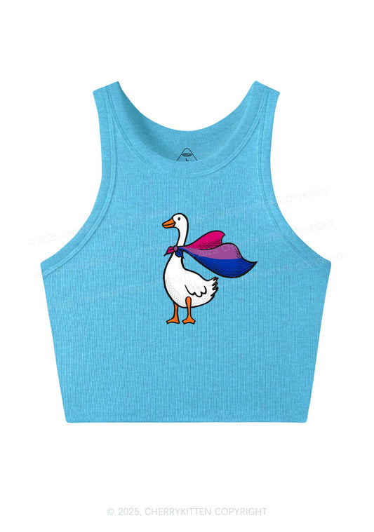 Bisexual Goose Pride Y2K Crop Tank Top Cherrykitten
