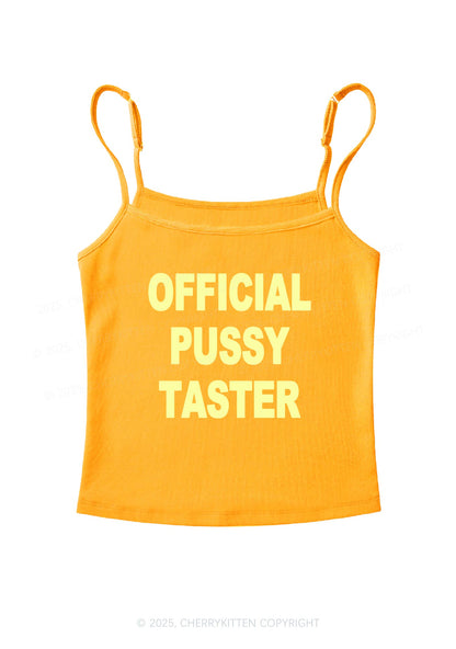 Official Puxxy Taster Y2K Spaghetti Strap Cami Cherrykitten