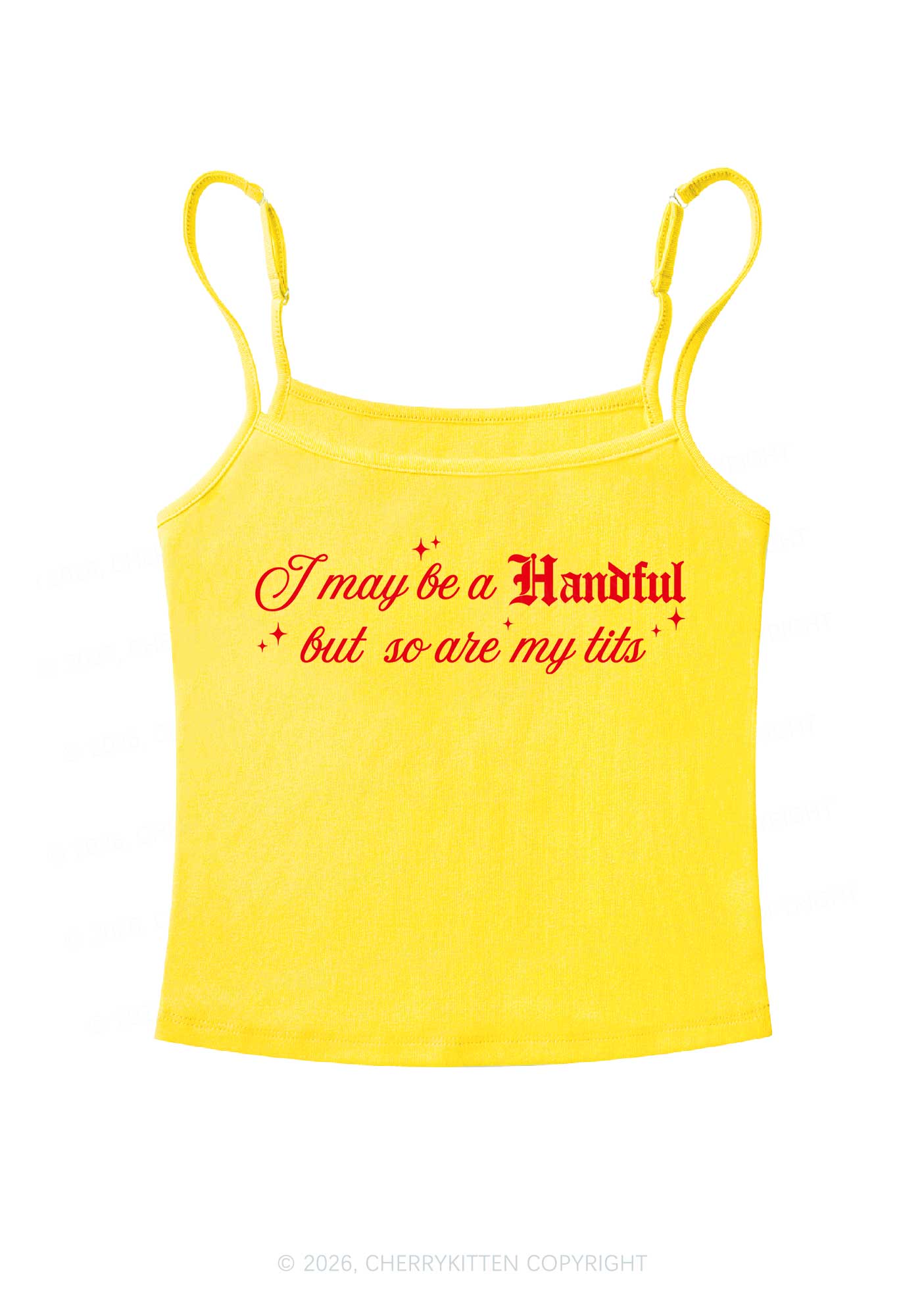 Handful Txts Valentine's Day Y2K Spaghetti Strap Cami Cherrykitten