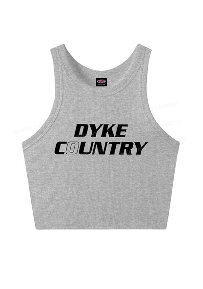 Dyke Country Pride Y2K Crop Tank Top Cherrykitten