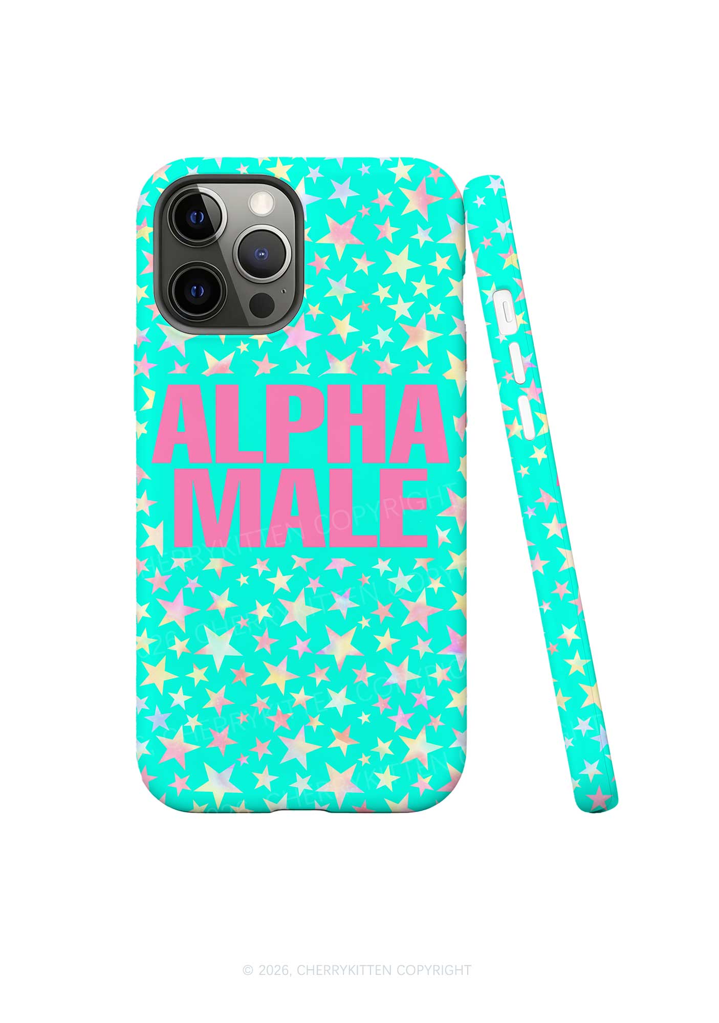 Blue Alpha Male Star Y2K Phone Case Cherrykitten