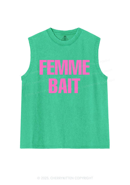 Femme Bait Pride Y2K Washed Muscle Tank Cherrykitten