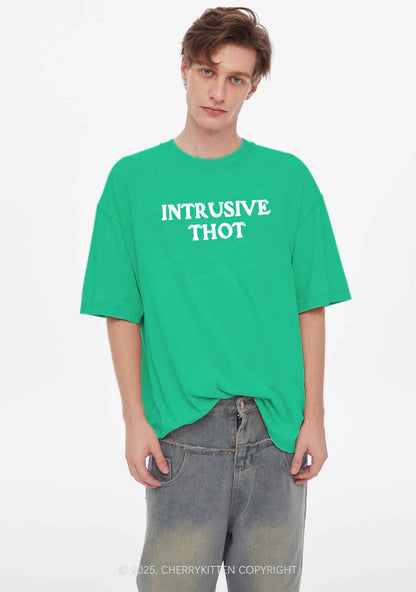 Intrusive Thot Y2K Shirts Washed Tee Cherrykitten