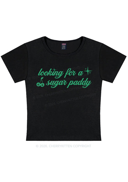 Looking For A Sugar Paddy St Patricks Y2K Baby Tee Cherrykitten