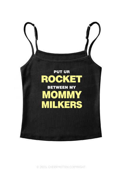 Rocket Mommy Milkers Y2K Spaghetti Strap Cami Cherrykitten