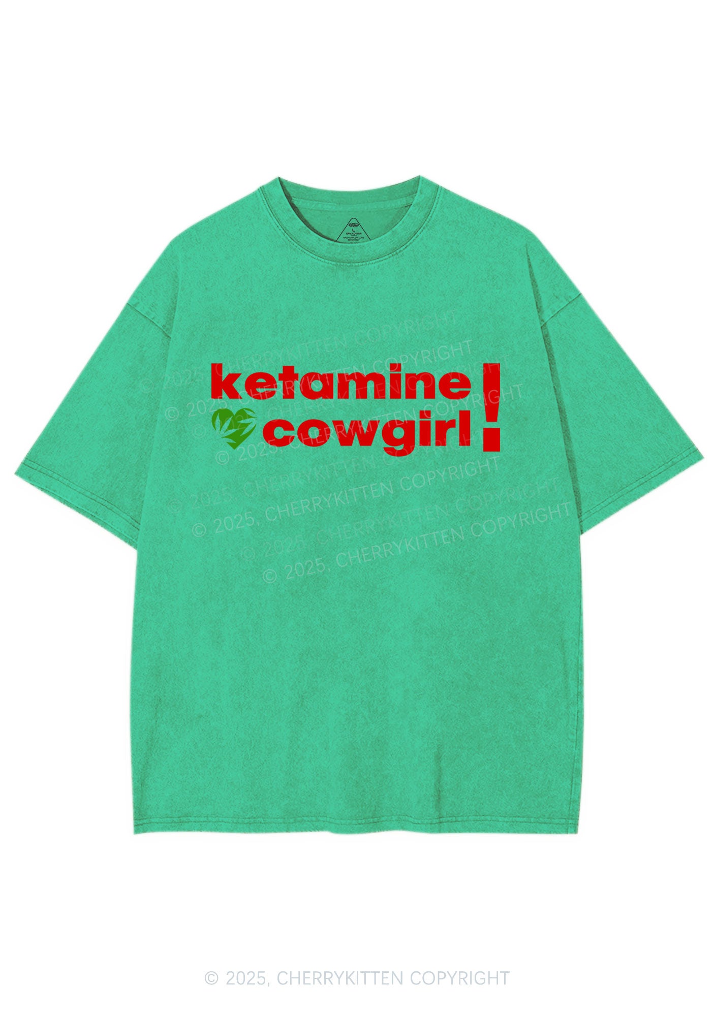K Cowgirl Y2K Shirts Washed Tee Cherrykitten
