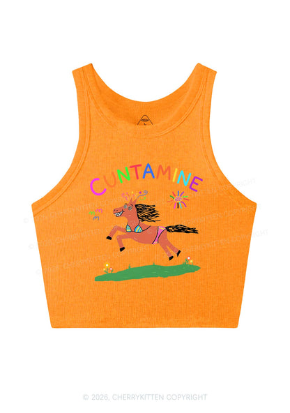 Cxxtamine Pony Y2K Crop Tank Top Cherrykitten