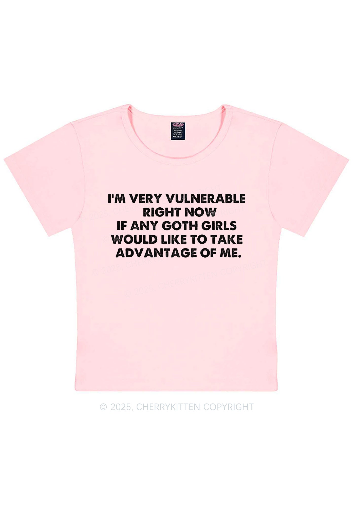 Im Vulnerable Y2K Baby Tee Cherrykitten