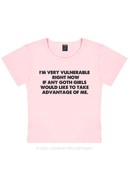 Im Vulnerable Y2K Baby Tee Cherrykitten