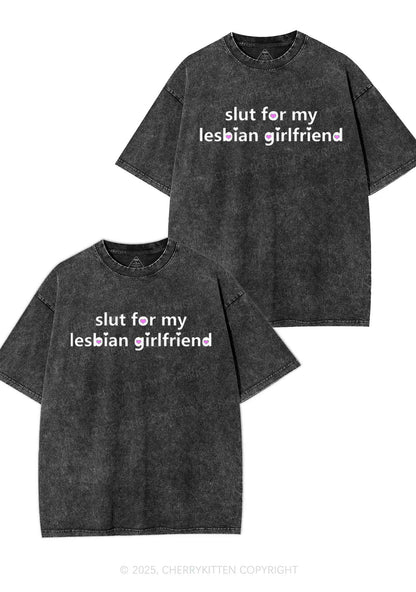Slxt For My Lesbian GF Y2K Valentine's Day Washed Tee Cherrykitten