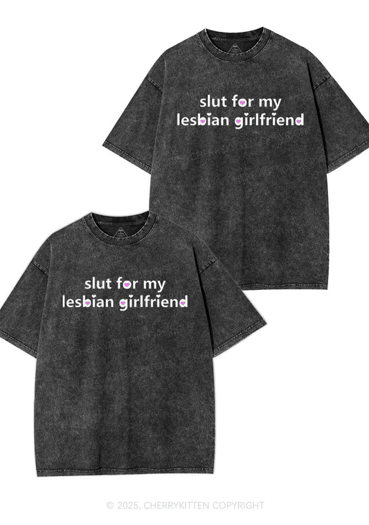 Slxt For My Lesbian GF Y2K Valentine's Day Washed Tee Cherrykitten