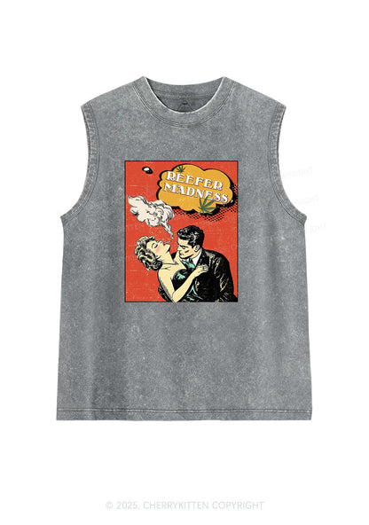 Smoke Madness Y2K Washed Muscle Tank Cherrykitten