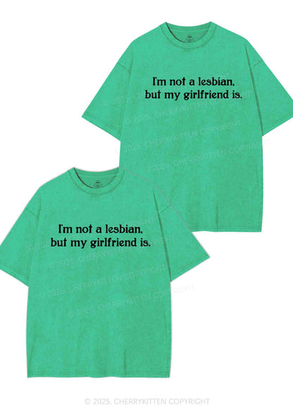 My GF Is Lesbian Y2K Valentine's Day Washed Tee Cherrykitten
