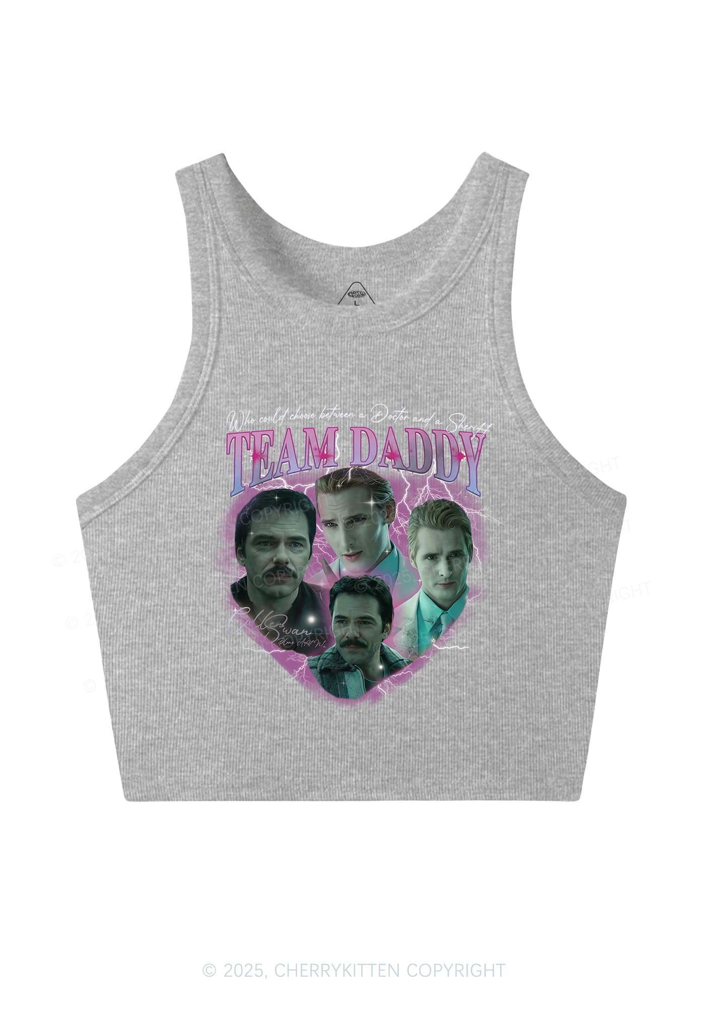 Team Daddy Y2K Crop Tank Top Cherrykitten