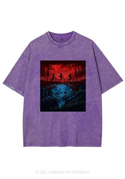 Red Storm Riders Y2K Shirts Washed Tee Cherrykitten