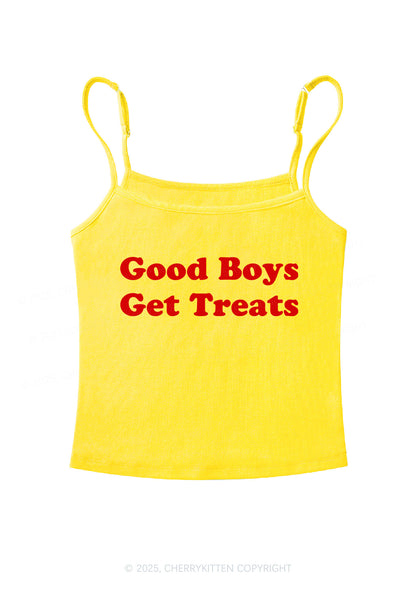 Good Boys Get Treats Y2K Spaghetti Strap Cami Cherrykitten