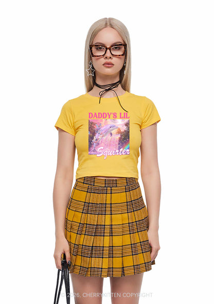 Daddys Lil Squirter Dolphin Y2K Baby Tee Cherrykitten