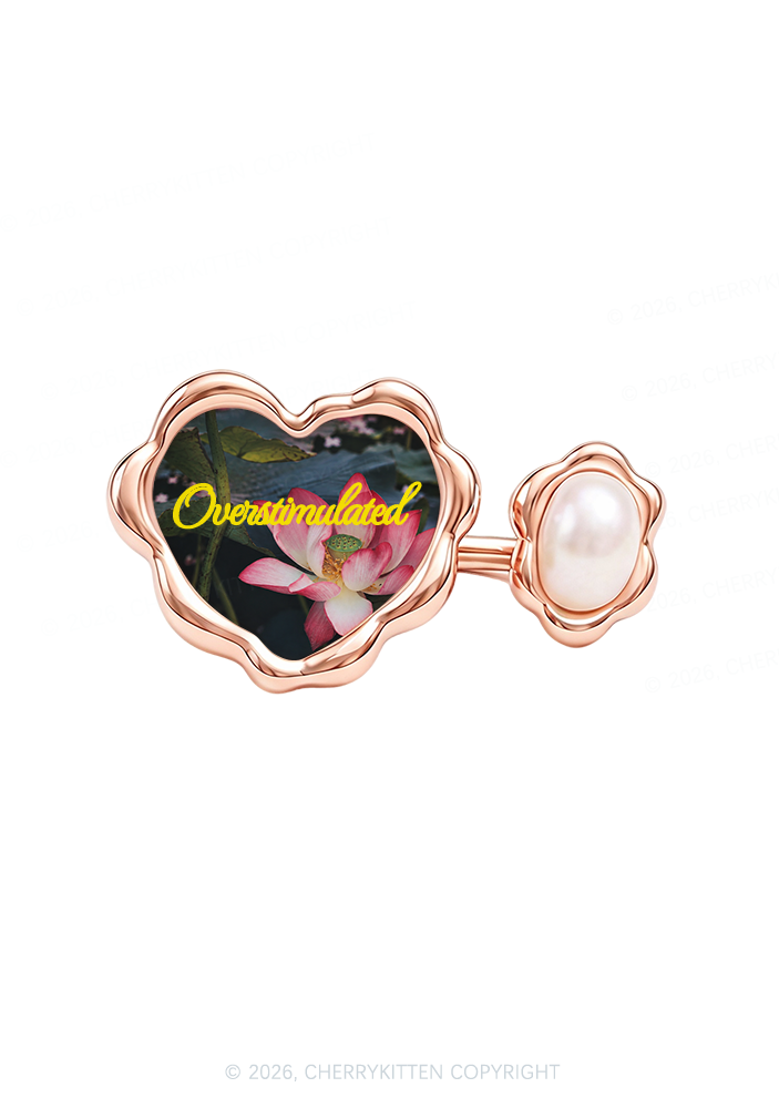 Overstimulated Lotus Y2K Rings Cherrykitten