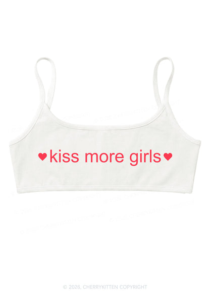 Kiss More Girls Pride Y2K Super Crop Cami Cherrykitten