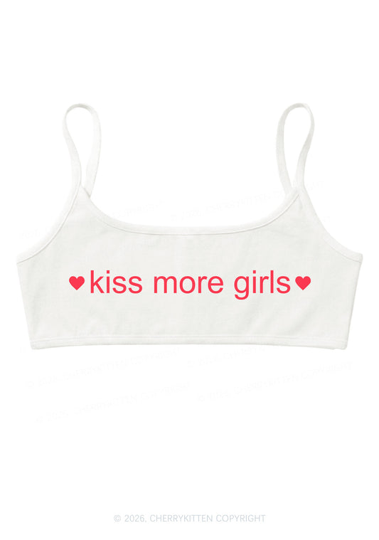 Kiss More Girls Pride Y2K Super Crop Cami Cherrykitten