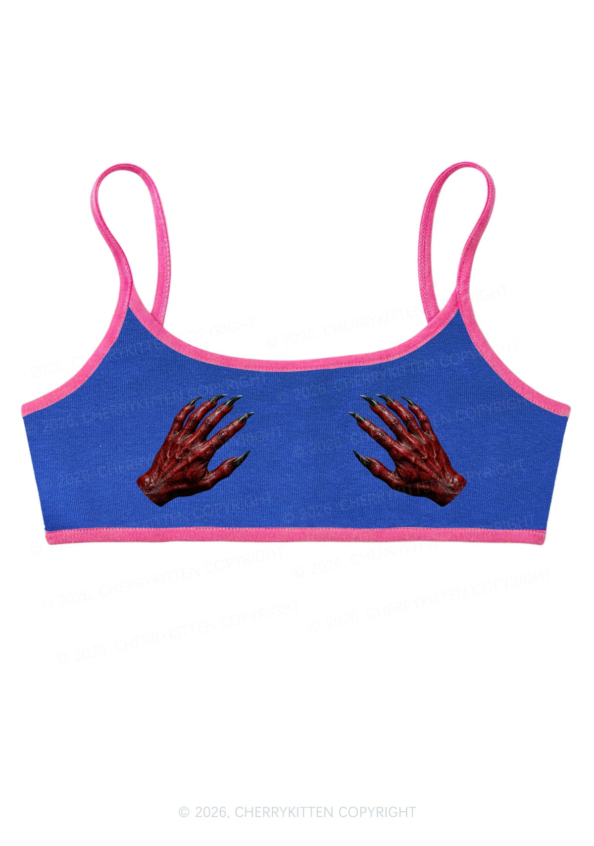 Satan Hands Y2K Super Crop Cami Cherrykitten